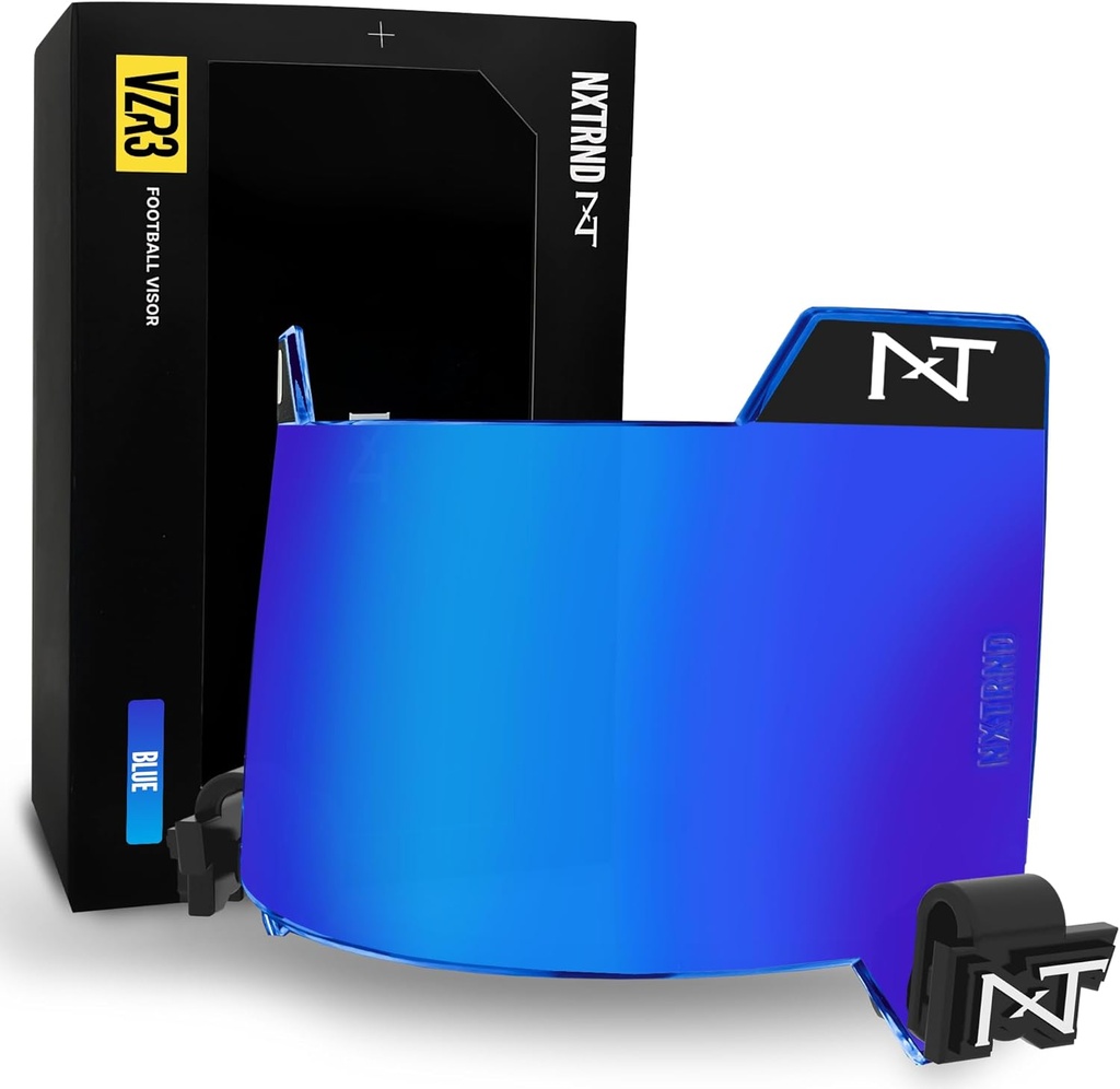 Nxtrnd VZR3 Football Visor, Curved Lens Technology, Ταιριάζει σε Κράνη Ενηλίκου & Νέων Ποδοσφαίρου