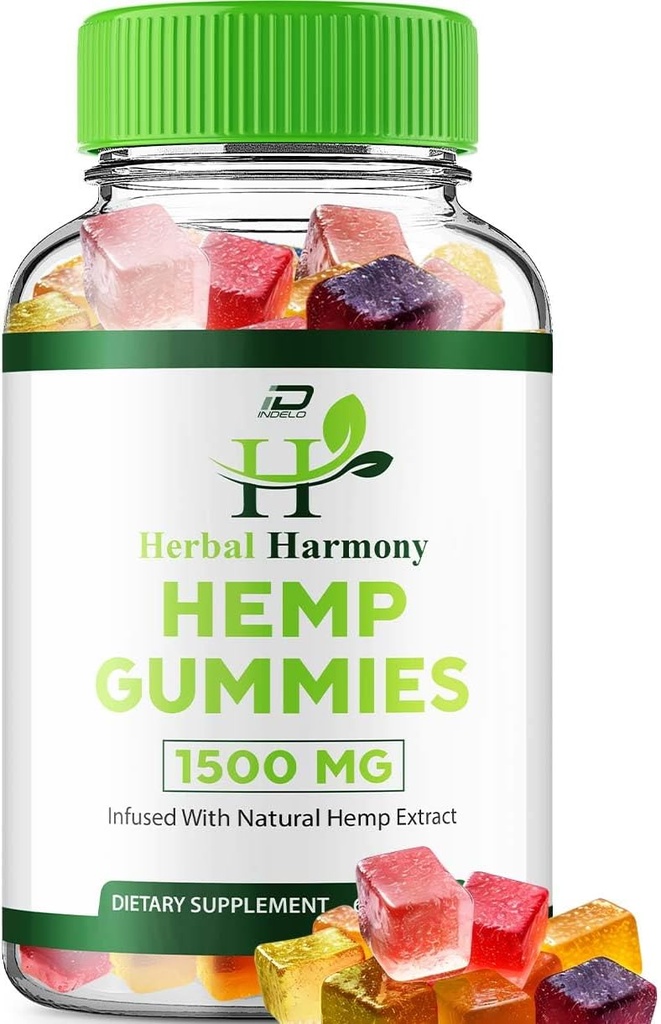 Βότανο Αρμονία Gummies για άνδρες και γυναίκες - Βότανο Αρμονία Gummy, Βότανο Αρμονία Εμπλουτισμένο με εκχύλισμα κάνναβης, Βότανο Αρμονία Φυσικό Hemp Supplement Κριτικές (1 Pack - 60 Gummies)