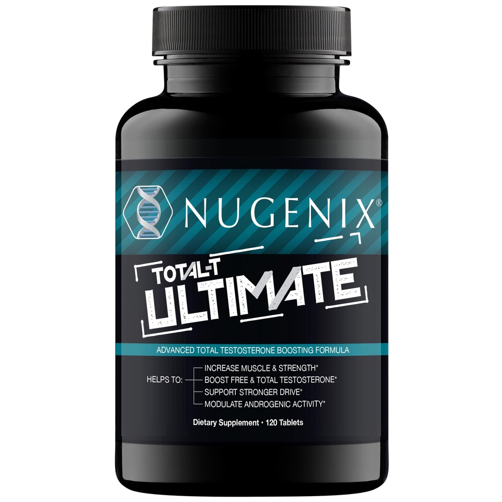 Nugenix Total- T Ultimate - Advanced Free and Total Booster τεστοστερόνης για άνδρες - 120 δισκία