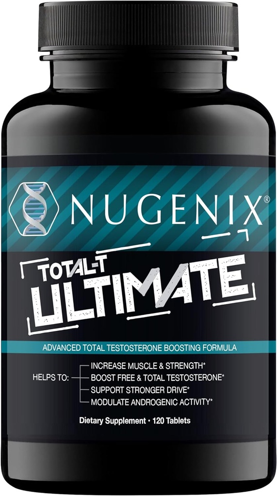Nugenix Total- T Ultimate - Advanced Free and Total Booster τεστοστερόνης για άνδρες - 120 δισκία