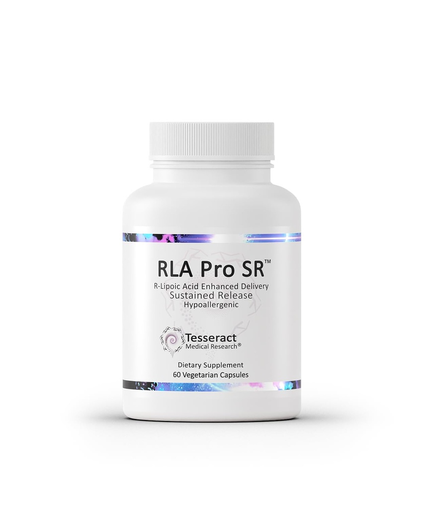 Tesseract RLA Pro SR, Lipoic Acid Supplement, 60 Κάψουλες, Παρατεταμένη-Απαγόρευση R-Λιποϊκό οξύ, Ενισχύει Μιτοχονδριακή & Κυτταρική Ενέργεια, Υποστήριξη Μεταβολισμού Αμινοξέων, Υποαλλεργικό