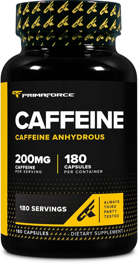 Primaforce χάπια καφεΐνης 200mg, 180 κάψουλες