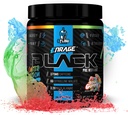 eFlow Nutrition Enrage Black High Stimulant Pre Workout Supplement - Preworkout Powder to Boost Energy, Pumps and Strength - 4 Flavors (30 Servings) (Sour Gummy)