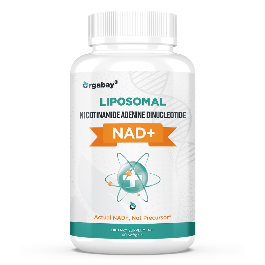 Οργκαμπάι Λιποσωμικό NAD+ Συμπλήρωμα 500 mg, Υψηλή Απορρόφηση, Ενισχύστε NAD+ με TMG 250 mg, Πραγματική NAD Plus Περισσότερα Αποτελεσματική από Νικοτιναμίδη Ριβοζίδιο, Υποστηρίξτε Κυτταρική Ενέργεια, Υγιεινή Γήρανση 60 Softgels