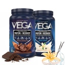 Vega Sport Premium Protein Powder Bundle, Chocolate + Vanilla, Plant Based Protein Powder Post Workout - Πιστοποιημένος Vegan, χορτοφάγος, Keto-Friendly, Χωρίς γλουτένη, Χωρίς γαλακτοκομικά, BCAA Amino Acids