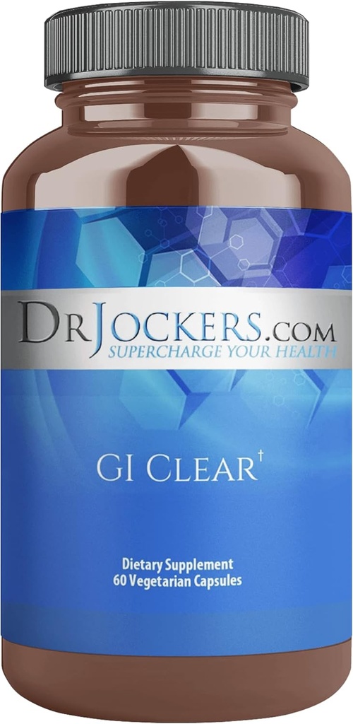 GI Clear by 60 Day Supply Complete Support,Daily Routine Use, microbiome, Dietary Supplement, Dr. Jockers.com