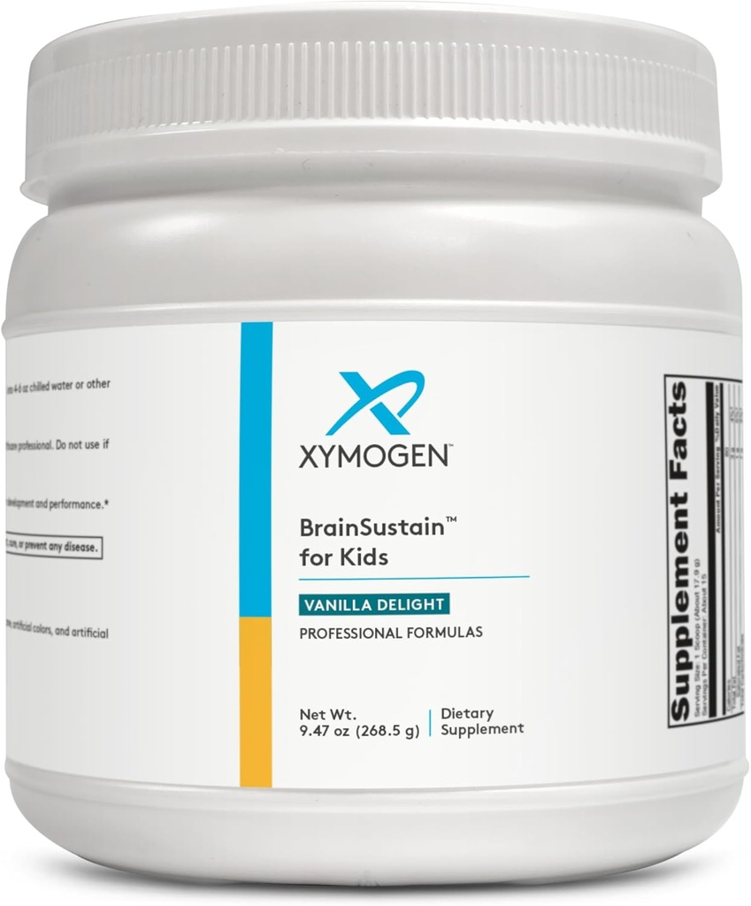 XYMOGEN BrainSustain για τα παιδιά - N-Acetyl-L-Cysteine, Alpha Lipoic Acid και DHA για τα παιδιά Focus Υποστήριξη - Συμπληρώματα εγκεφάλου για τη μνήμη και την εστίαση - μη-GMO, Γλουτένη, Σόγια + Γαλακτοκομικά-ελεύθερο (9.47 oz)