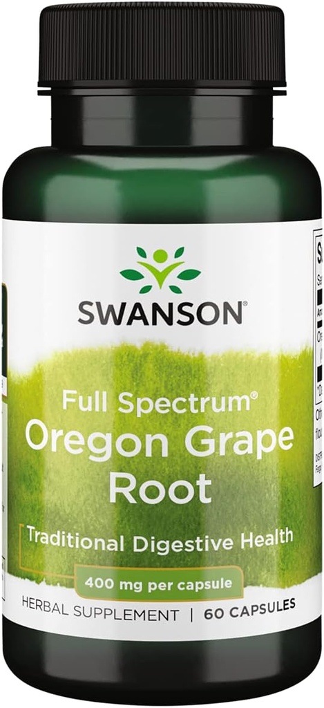 Swanson Full Spectrum Oregon-Grape Root 400 Milligrams 60 Κάψουλες