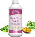 Θαμμένο Treasure Hair, Skin and Nails με MSM Biotin Aloe Vera συν Βιταμίνες και Ορυκτά σε ένα Υγρό Υψηλής Ικανότητας Σύμπλεγμα Τροφίμων για Fuller Μαλλιά, Ισχυρότερα Νύχια και Καθαρότερο Δέρμα 16 oz