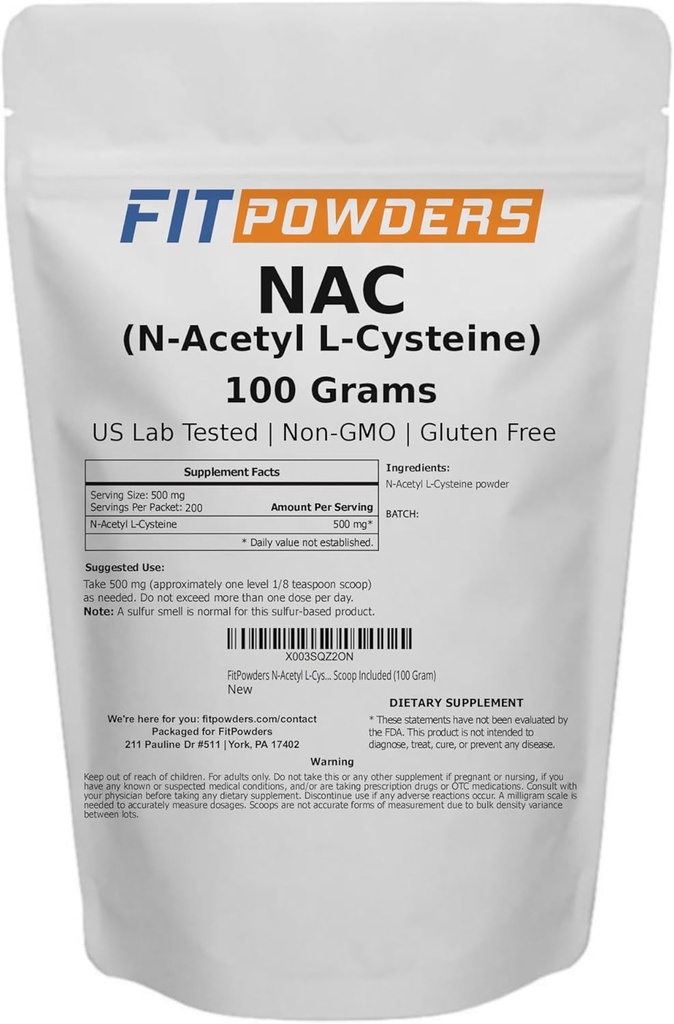 Σκόνη NAC N-Acetyl L-Cysteine Scoop (100 γραμμάρια)
