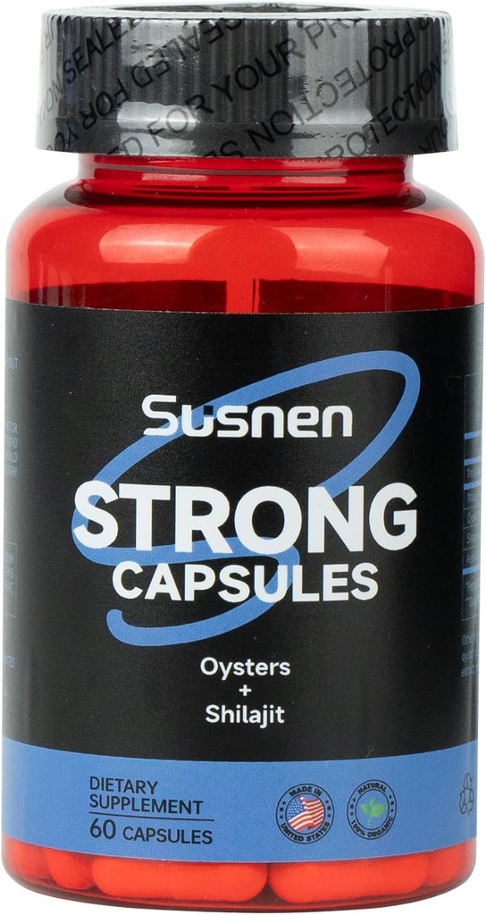 Ισχυρές κάψουλες, με εκχύλισμα Oyster Titanium Seaweed, Ορυκτά, Προάγει Απορρόφηση, Συμπληρώματα Αντρικής Ενέργειας, Ενισχύει το Σώμα και Παρέχει Φυσική Ενέργεια στο Σώμα. (60 Κάψουλες)