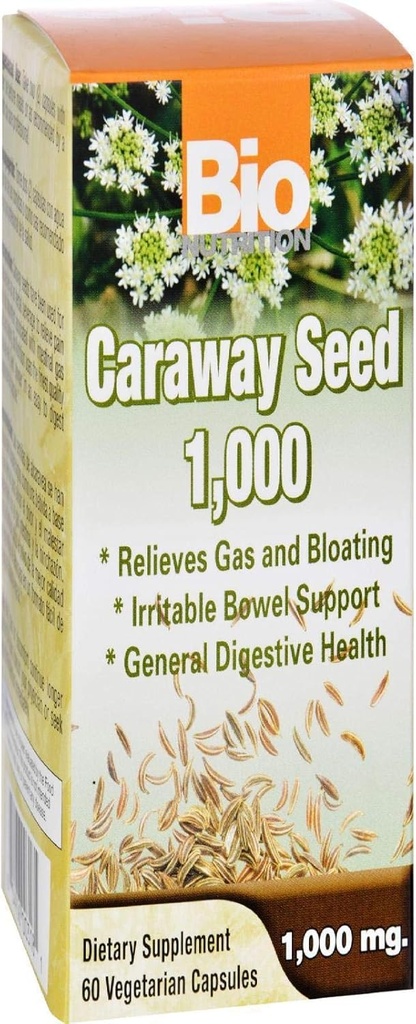 Bio Nutrition Caraway Seed 60 Χορτοφαγικές κάψουλες 1000 Mg 