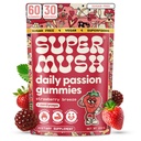 SuperMush Horny Goat Weed Gummies - Horny Goatweed for Men & Women with Cordyceps, Reishi & Maca Root - Μεγιστοποίηση της ροής του αίματος, Ignite Feel-Good Vibes & Lasting Energy