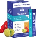 Blueshift Προ-Game - Pre Drinking NAC συμπλήρωμα, Ηλεκτρολυτές Powder Packets, Hydration Packets, Liver Support with Ginger, Cysteine, Milk Thistle, Χωρίς Sugar Powder Stick (10 Pack)