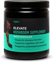 LEGION Elevate Mushroom Supplement Powder - Mushroom Blend Lions Mane Powder, Reishi Powder & Beta-Glucan- Mushroom Powder to Boost Immune System, Mood & Performance Ολλανδική Σοκολάτα (30 Services)