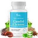 DR VITAMIN SOLUTIONS Candid Cleanse συμπλήρωμα με GLP-1 Υποστήριξη - Ρίγανο Φύλλο, Καπρυλικό οξύ & LactoSpore 