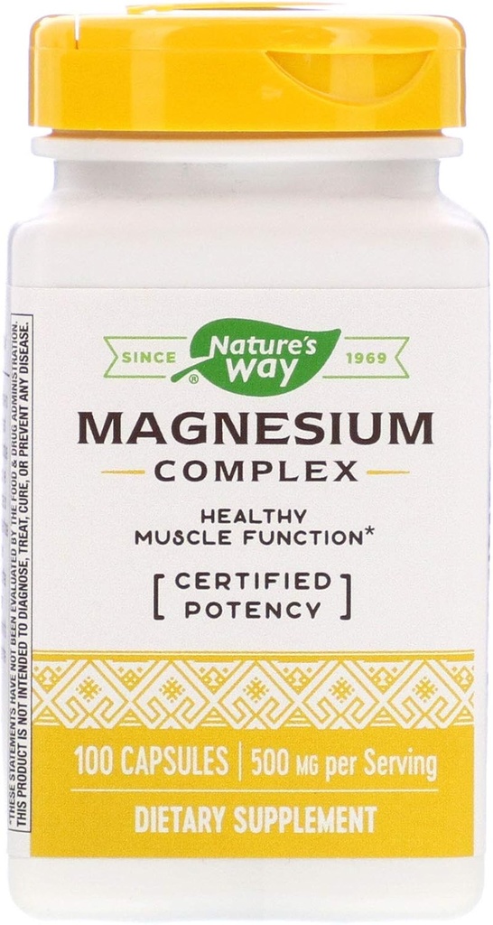 Nature's Way Magnesium Complex, 100 Κάψουλες, Συσκευασία των 2