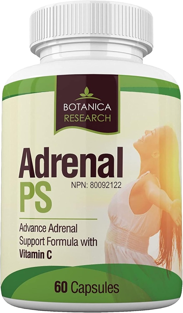 Συμπλήρωμα στήριξης για την επινεφριδιακή κόπωση με το Premium Rhodiola Rosea Herb Extract, L-Τυροσίνη, Panax Ginseng, Holy Basil - PS Cortisol Gland Complex για την υγεία Ανεπάρκεια Calm Energy Response