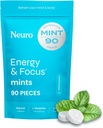 NeuroGum Energy & Focus Mints (90 Count Bag, Peppermint) 