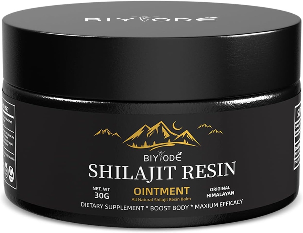 Himalayan Pure Shilajit Resin 600mg 50 Servings with Fulvic Acid & 85+ Trace Minerals Vegan Non-GMO Energy Supplement for Men & Women Ancient Ayurvedic Formula