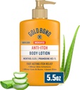 Gold Bond Medicated Anti-Itch Body Lotion 5.5 oz, Steroid Free, Fast Acting Itch Relief