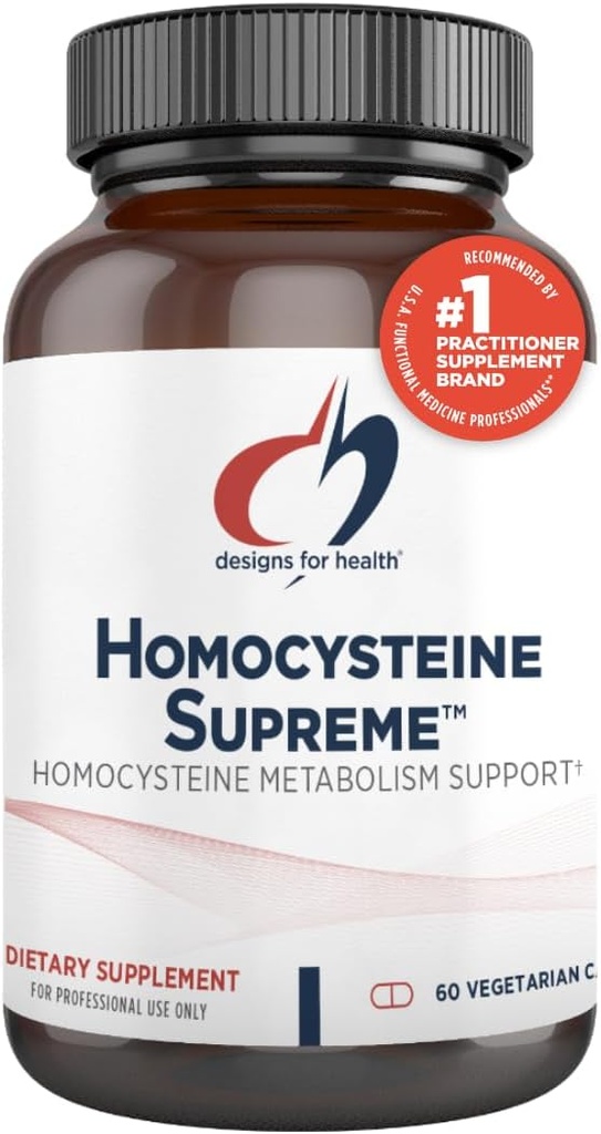 Σχέδια για την υγεία Homocysteine Supreme - μεθυλιωμένες βιταμίνες Β με Ριβοφλαβίνη, B6, B12, Folate, L-σερίνη & TMG για την υποστήριξη του εγκεφάλου & την υγεία της καρδιάς - μεθυλιωμένη πολυβιταμίνη (60 κάψουλες)