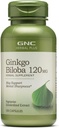 GNC Herbal Plus Ginkgo Biloba 120mg συμπλήρωμα, χορτοφάγοι, υποστηρίζει ψυχική οξύτητα, 100 υπηρεσίες