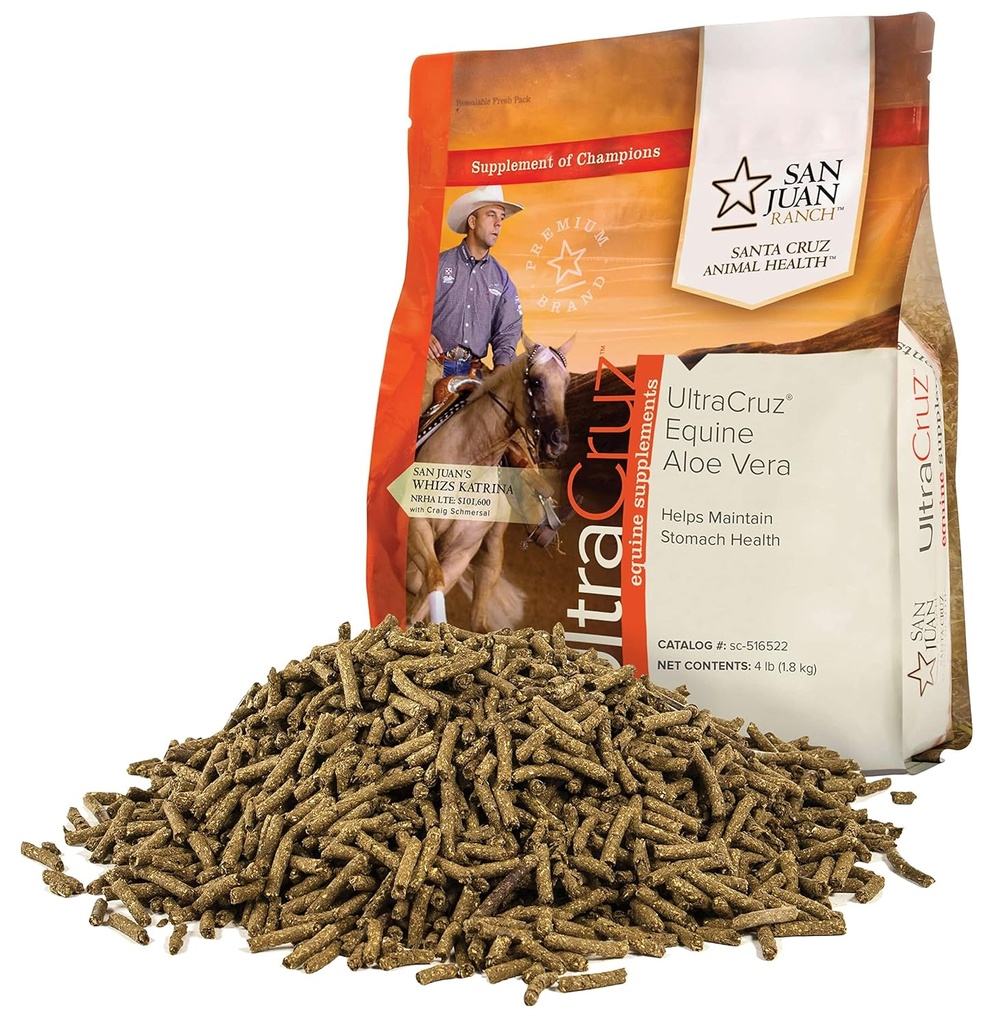 UltraCruz - sc-516522 συμπλήρωμα αλόης αλόης βέρας για άλογα, 4 lb, Pellet (εφοδιασμός 64 ημερών)