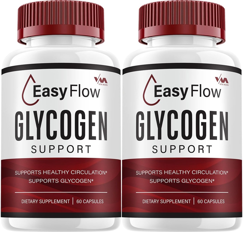 (2 Pack) EasyFlow Glycogen – Easy Flow Capsule Cleaner, EasyFlow Pills, Advanced Formula for Overall Wellness, Easy Flow Glycogen Reviews, 120 Capsules