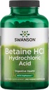 Swanson Hydrochloric Acid w/ Pepsin 250 Κάψουλες