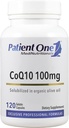 Patient One Coenzyme Q10 (CoQ10) 100 mg | Antioxidant Supplement to Support Heart and Vascular Health* | with Organic Olive Oil | 120 Capsules