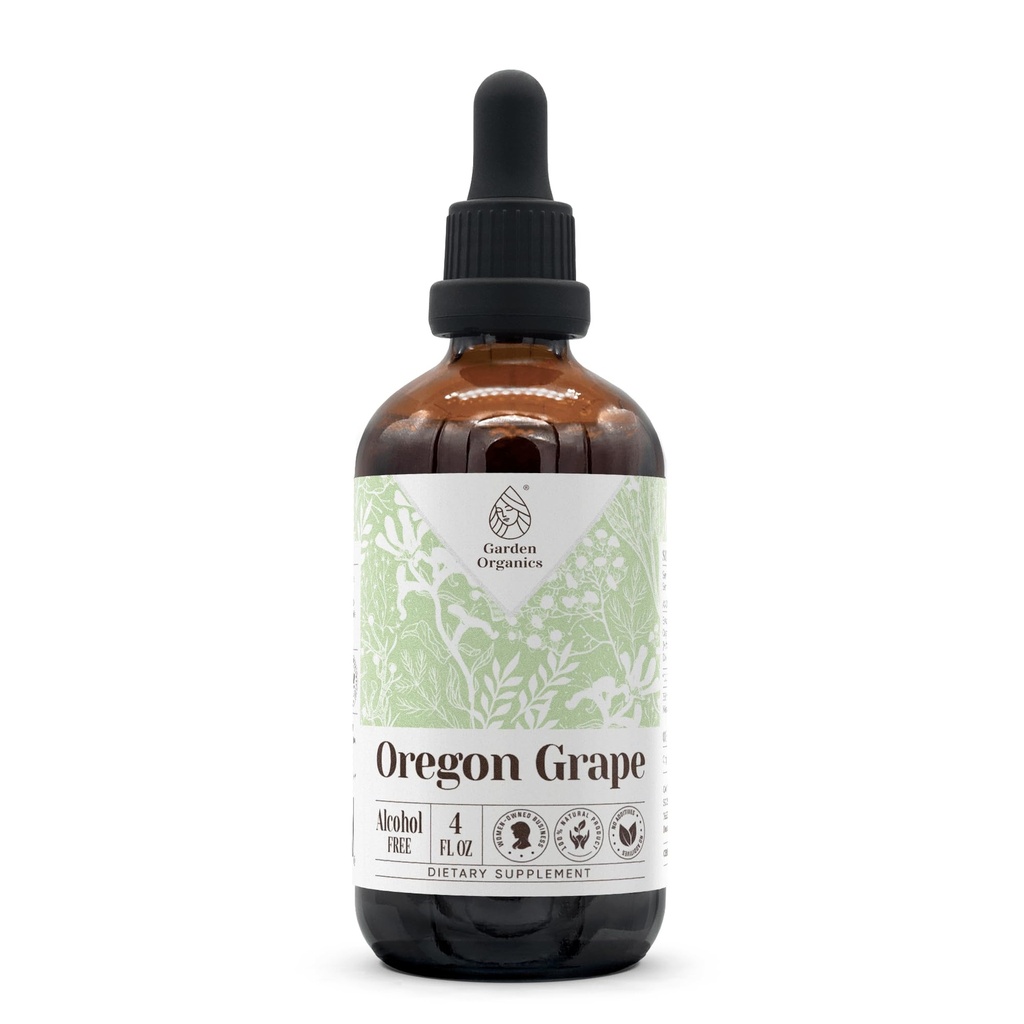 Oregon Grape Alcohol-free Φυσικό εκχύλισμα βάμμα, ανοσοποιητικό σύστημα Booster, Υγρές σταγόνες Made from 100% (4 fl oz)
