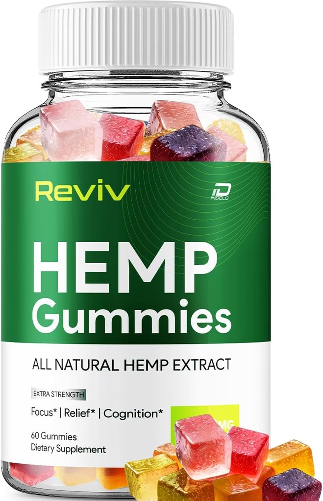 Reviv Hemp - με εκχύλισμα σπόρων RevivHemp Gummies εμβοές συμπλήρωμα βοτάνων, την υγεία και την ευεξία υποστήριξη, όλα τα φυσικά Reviv Gummy (1 πακέτο - 60 Gummies)
