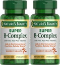 Nature's Bounty Super B Complex με βιταμίνη C & φολικό οξύ, ανοσοποιητική & ενεργειακή υποστήριξη, 150 δισκία - συσκευασία των 2