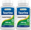 Best Naturals Taurine 1000 mg 250 δισκία (250 Count (Pack of 2))