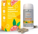 Συμπληρώματα Vegan Vitamin C — VIT C + Citrus Bioflavonoids — Βιταμίνες και συμπληρώματα υγείας — Ημερήσια συμπληρώματα (60 κάψουλες) — κάψουλες βιταμίνης C 500mg — Συμπλήρωμα αντιοξειδωτικών