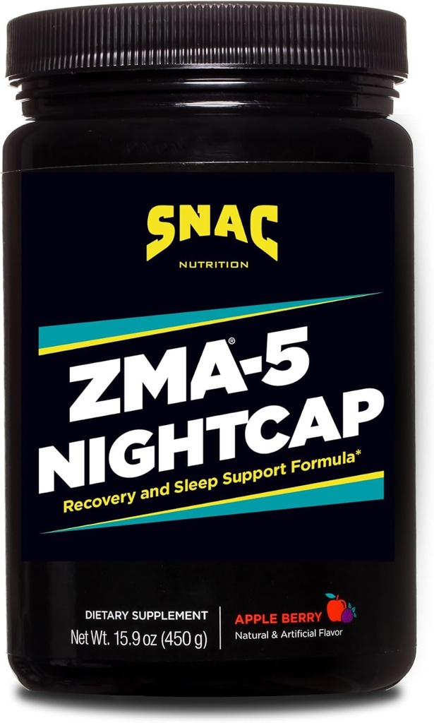 ZMA®-5 Nightcap Rapid Recovery Sleep Supplement Drink Mix με 5-HTP - Ψευδάργυρος & Μαγνήσιο υποστηρίζει ένα υγιές ανοσοποιητικό σύστημα, 450 γραμμάρια