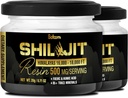 Shilajit Καθαρό Οργανικό Ιμαλαΐων με Fulvic Acid, Humic Acid, και 85+ Trace Minerals - Υποστήριξη για την παραγωγή ενέργειας, ανοσοποιητικό σύστημα & Γνωστική υγεία - 2Packs 20g για 80 υπηρεσίες