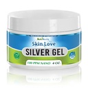 Nutrinoche Nano Silver Gel - Advanced Colloidal Silver Skin Cream - Φροντίδα τραύματος & Πρώτες βοήθειες Gel Καταπραϋντική Επίκαιρη Αρωγή για εγκαύματα, Καψίματα ξυρίσματος και Εφίδρωση ηλίου - Άοσμος 4 Oz Jar