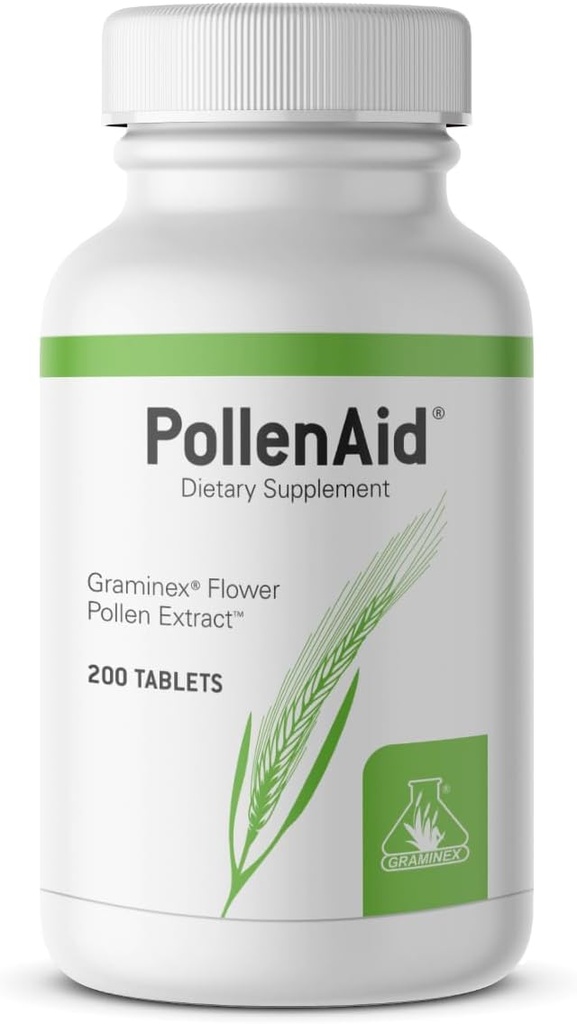 Graminex PollenAid Prostate συμπλήρωμα: Όλα τα φυσικά Prostate υποστήριξη για τον έλεγχο της ουροδόχου κύστης & ούρας Φυλλαδική υγεία, εκχύλισμα σίκαλης Pollen Made in USA, 200 δισκία
