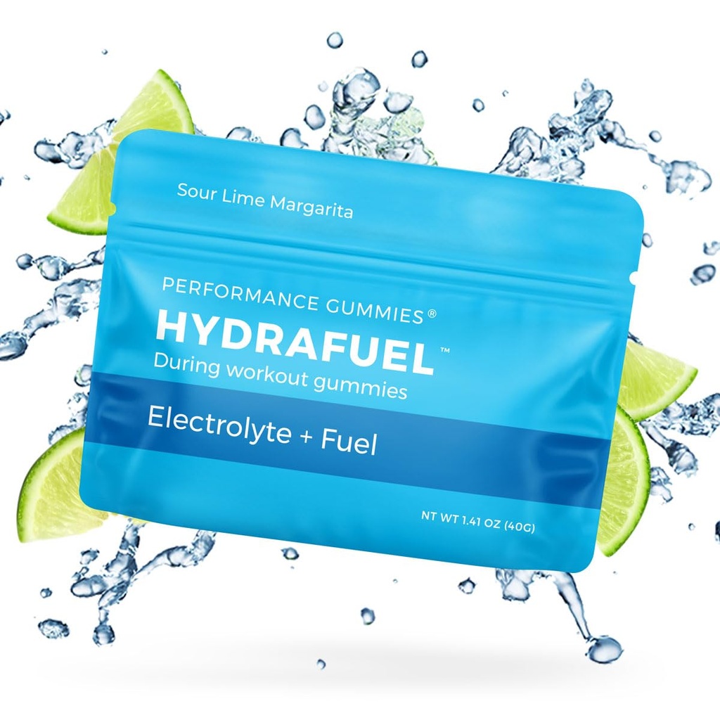 SGC Seattle Gummy Company – HydraFuel Electrolyte Hydration Gummies –12-Pack Margarita – Ενισχυμένη Αθλητική Απόδοση και Υποστήριξη Ενυδάτωσης – Γρήγορη υδατάνθρακες και ηλεκτρολύτες