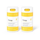 Health by Habit Energy Supplement 2 Pack (120 Κάψουλες) - Natual Caffeine Blend, Βιταμίνες B & C, Υποστηρίζει τα επίπεδα ενέργειας, Προάγει τη διανοητική εγρήγορση και εστίαση, Vegan, Μη ΓΤΟ, Χωρίς ζάχαρη (2 Pack)