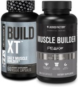 Jacked Factory Build-XT Daily Muscle Builder and Performance Enhancer (60 Κάψουλες) & Essentials Muscle Build Supplement for Strength and Growth (30 Κάψουλες)