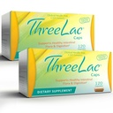 GHT - ThreeLac Probiotic Κάψουλες, 240 Ct - Πλήρης Πειθαρχική Υποστήριξη για άνδρες, γυναίκες, και παιδιά - ανοσοποιητικό σύστημα και ισορροπία ούρων, μη ΓΤΟ