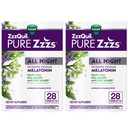 ZzzQuil Pure Zzzs All Night Extended Release, δισκία μελατονίνης Sleep Aid, Helps You Stay Asleep Longer, Sleep Aid for Adults, 2 mg ανά δισκίο, 56 Total Tablets (2 συσκευασίες των 28)