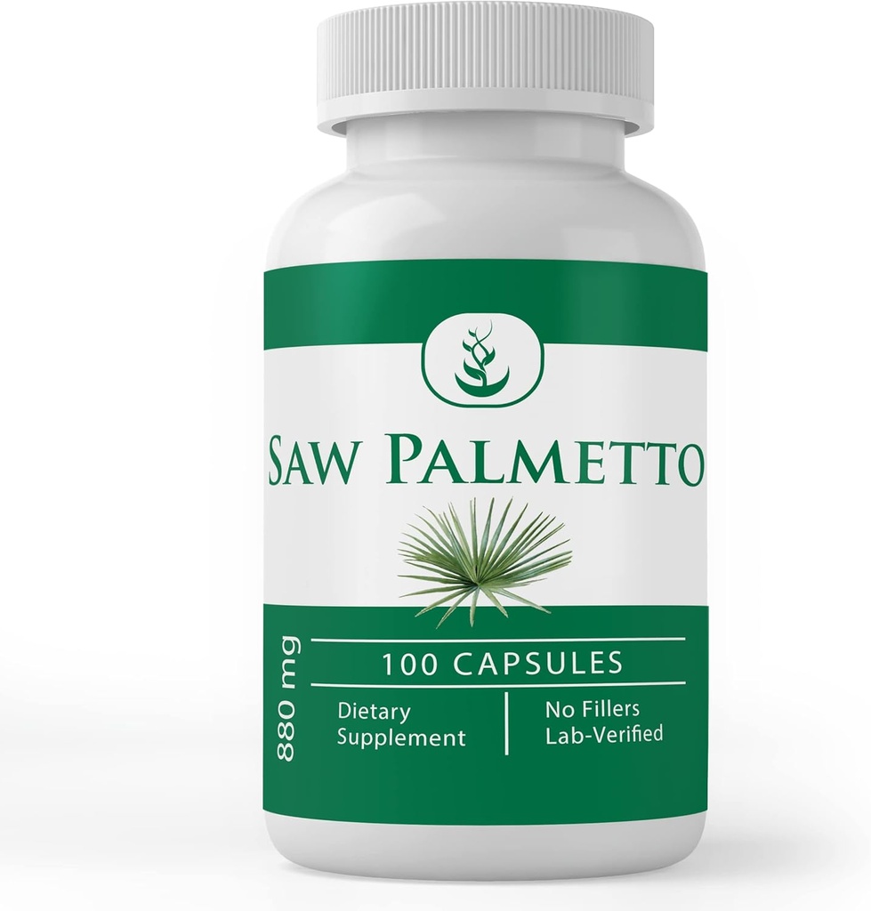 PURE αρχικά ΣΥΣΤΑΤΙΚΑ Saw Palmetto, (100 κάψουλες) Πάντα καθαρό, χωρίς πρόσθετα ή πληρωτικά, Εργαστήριο Επαληθευμένο