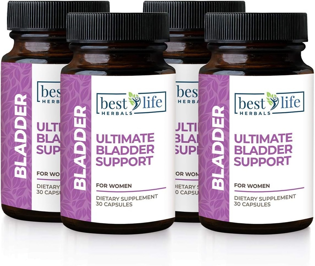 Best Life Herbals Γυναικεία Ultimate Bladder Υποστήριξη και τον έλεγχο συμπλήρωμα για την Ακράτεια, Διαρροή, και Υπερδραστήρια Bladder - 4 μπουκάλια