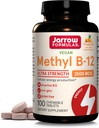 Jarrow Formulas Ultra Strength Methyl B-12, Dietary Supplement for Cellular Energy Production, 100 Tropical-Flavored Chewable Tablets, Up to a 100 Day Supply