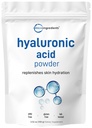 Hyaluronic Acid Serum Powder, 100 Grams | Low Molecular Weight, Cosmetics Grade | Skin Hydration and Moisture Support Supplements | Vegan, Water Soluble (Within 2 Hours)