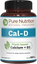 Αμιγής Διατροφή Cal D - Φυτικό ασβέστιο με VIT D3 K2 & Μαγνήσιο 